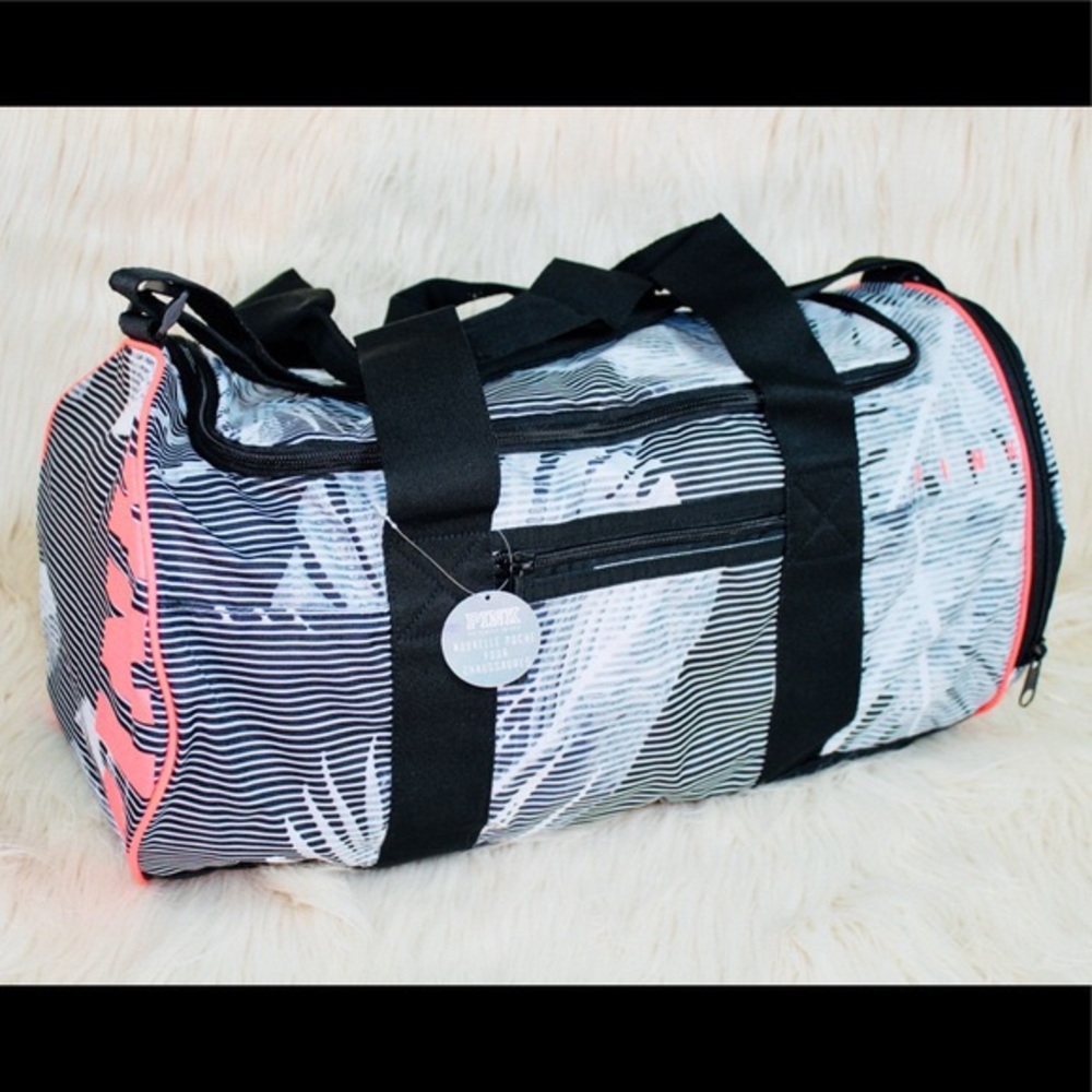 Victoria Secret Palm Duffle Bag